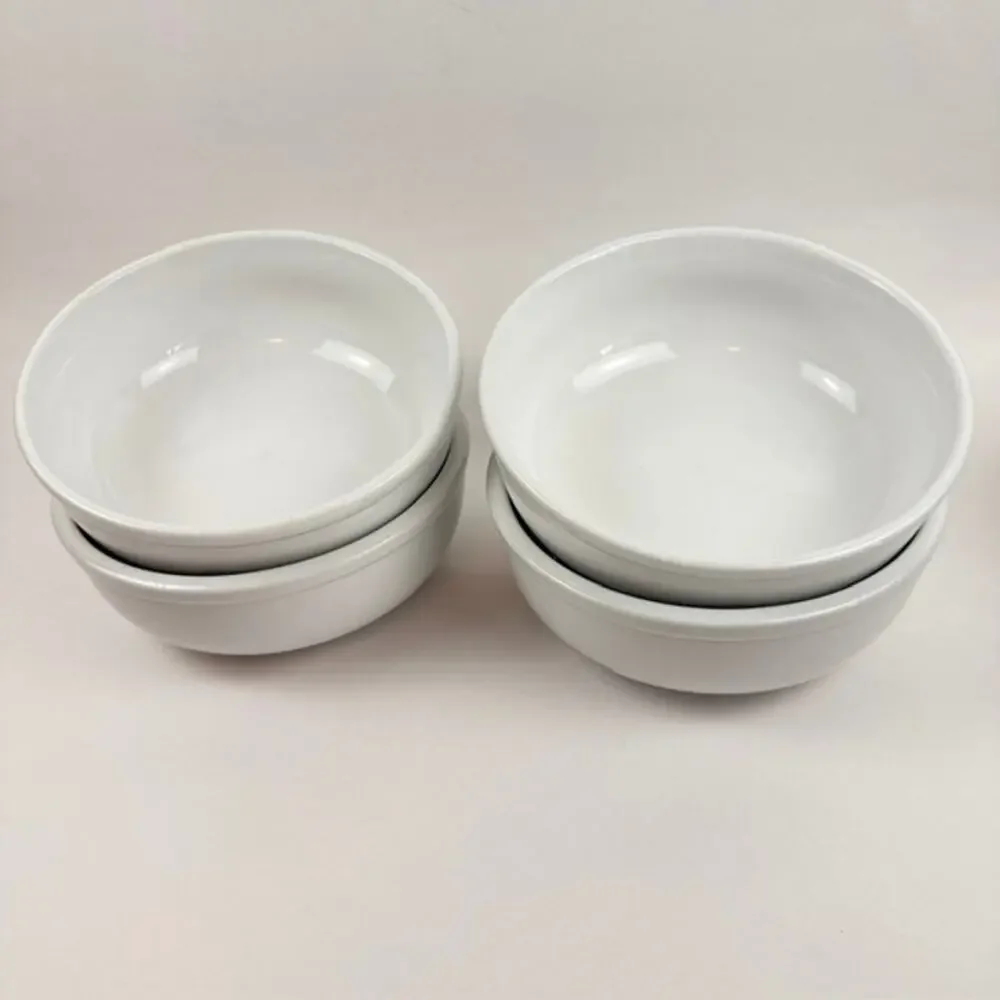 Crate and Barrel Cafeware Soup/Cereal Bowl White Porcelain 6 1/2